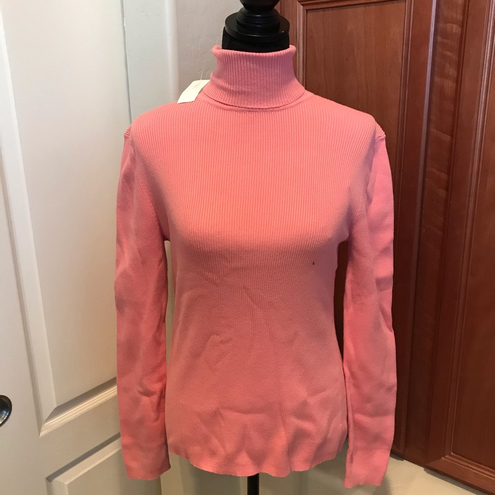 Ann Taylor LOFT stretchy ribbed long sleeve top